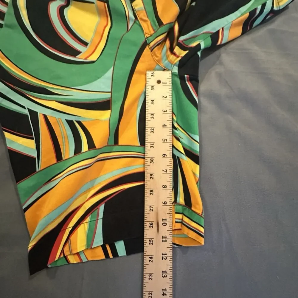 Loudmouth Golf Shorts Mens 38 Chino Orange Swirls Gone Wild Flat Front Outdoors